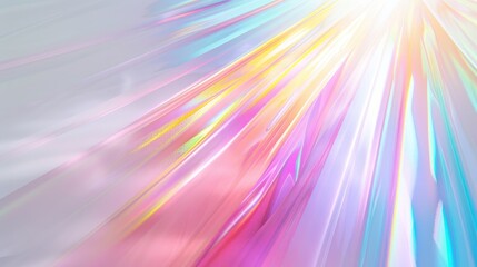 Obraz premium Abstract colorful light streaks creating a vibrant, ethereal atmosphere.