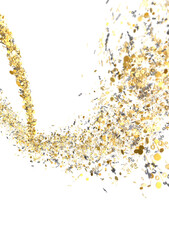 Gold Percentage Confetti Burst