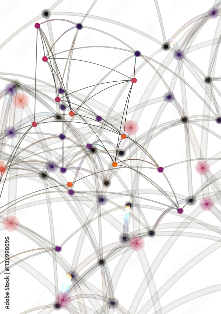 Poster abstract network connection background