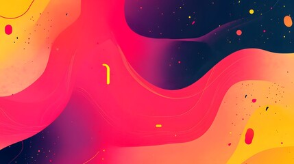  This design features an abstract vibrant backdrop banner poster wallpaper header design with a grainy gradient background filled with red, pink, and yellow noise