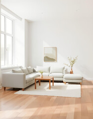 modern living room with sofa