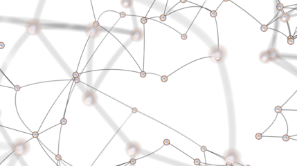 Abstract Network Connections with White Spheres