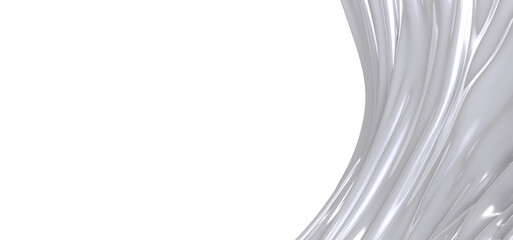 A close-up shot of white fabric with a soft, flowing texture. The light reflects on the surface,...