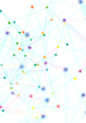 Abstract Colorful Network Background