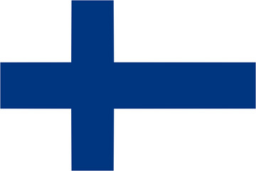 Finland flag isolated illustration