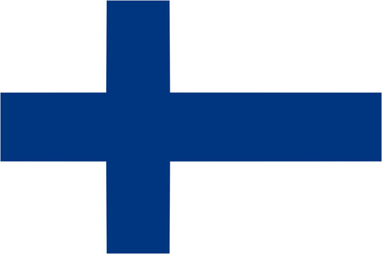Finland flag isolated illustration
