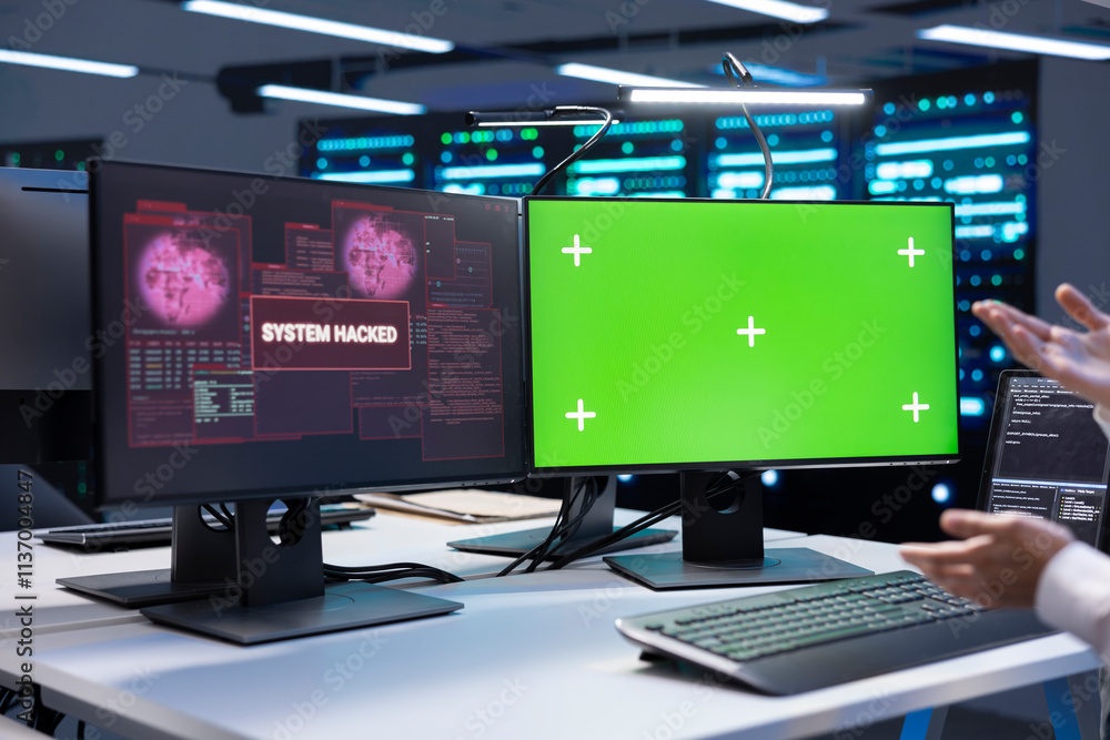 Poster admin in server hub establishment frightened by hacker passing firewall and stealing data. security 