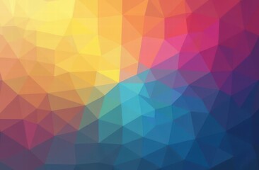Obraz premium Vibrant abstract geometric pattern with multicolor polygonal shapes