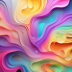 Obraz premium Liquid gradient mesh. Abstract wavy background. Color blend. Modern blurred texture. Liquid vibrant color flow. Template for posters, ad banners, brochures, flyers, covers. 8k quality. generative AI