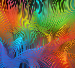 Liquid gradient mesh. Abstract wavy background. Color blend. Modern blurred texture. Liquid vibrant color flow. Template for posters, ad banners, brochures, flyers, covers. 8k quality. generative AI