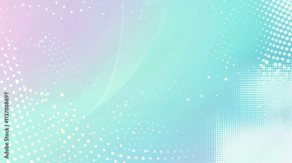 Poster a soft, abstract gradient background with dotted patterns in pastel colors.