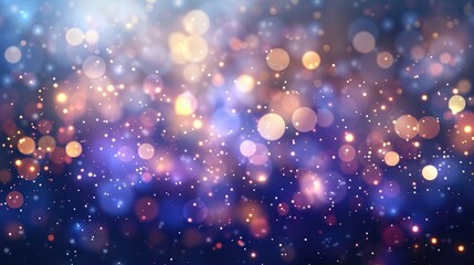 Fototapeta premium A vibrant, dreamy background with colorful bokeh lights and a soft, sparkling effect.