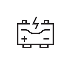 charging  battery icon outline stroke editable eps