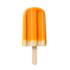 Orange popsicle on a wooden stick