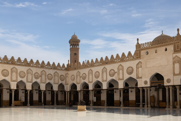 the Al-Azhar Mosque in Cairo, Egypt.