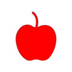 Apple clip art design on plain white transparent isolated background for card, shirt, hoodie, sweatshirt, apparel, card, tag, mug, icon, poster or badge