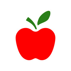 Apple clip art design on plain white transparent isolated background for card, shirt, hoodie, sweatshirt, apparel, card, tag, mug, icon, poster or badge