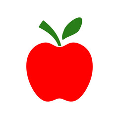 Apple clip art design on plain white transparent isolated background for card, shirt, hoodie, sweatshirt, apparel, card, tag, mug, icon, poster or badge