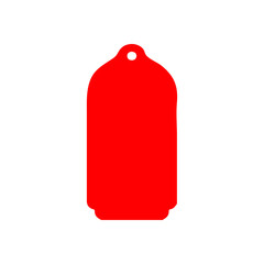 Gift tag label clip art design on plain white transparent isolated background for card, shirt, hoodie, sweatshirt, apparel, card, tag, mug, icon, poster or badge