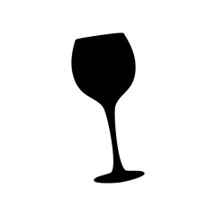 Wine clip art design on plain white transparent isolated background for card, shirt, hoodie, sweatshirt, apparel, tag, mug, icon, poster or badge