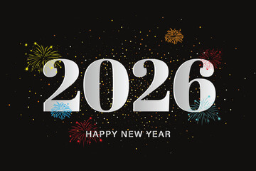 happy new year 2026 celebrate background