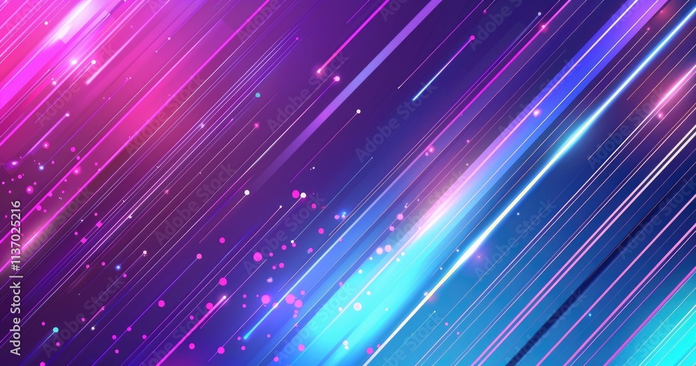 Aufkleber abstract digital design with vibrant colors and dynamic lines.
