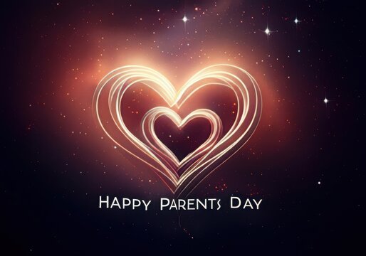 Fototapeta Greeting cards, posters and text inscriptions for Happy Parents' Day