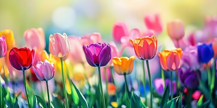 flowers banner mockup may colorful watercolor mother