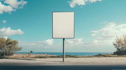 A post with a blank sign where important information is supposed to be displayed