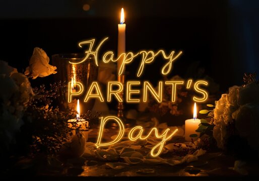 Fototapeta Greeting cards, posters and text inscriptions for Happy Parents' Day