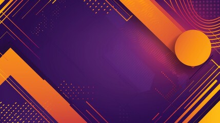 Abstract geometric design with vibrant colors and shapes for digital backgrounds.