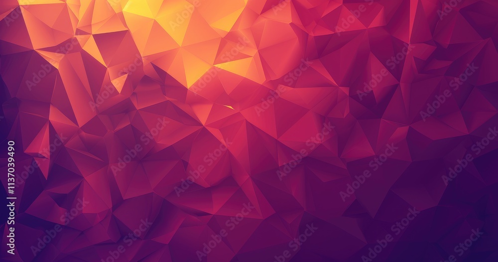 Aufkleber abstract geometric pattern with vibrant colors and sharp angles.