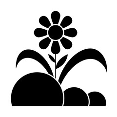 Plant & Flowers Solid Icons Set