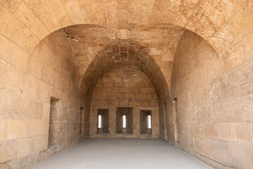 Symmetrical Stone Archway and Wall Structure from the historical wall in Old Cairo