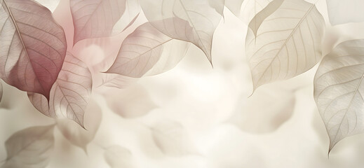 Beautiful delicate leaves background