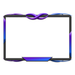 Animated Stream Overlay Face cam Border	