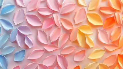 Abstract Floral Pattern with Pastel Colors