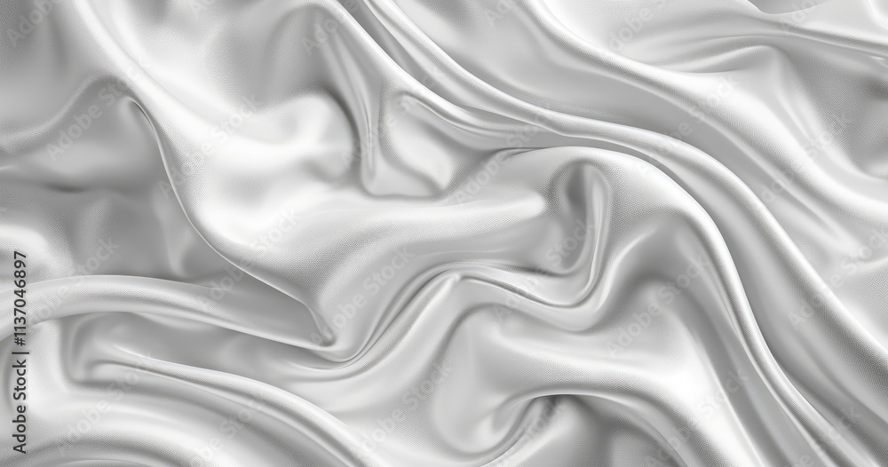 Aufkleber a smooth, flowing white fabric texture creating an elegant and soft appearance.