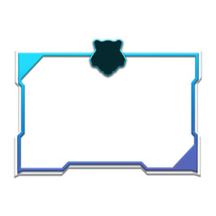 Live Stream Overlay Face Cam Border Design