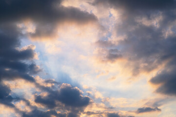 clouds at sunset