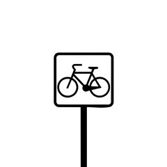 Bicycle Parking Sign Illustration