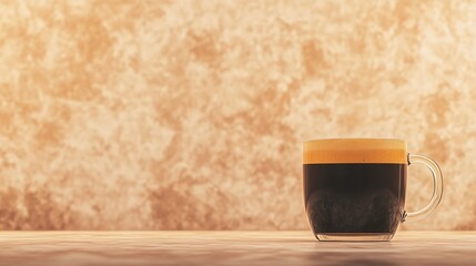 Minimalist mock-up featuring a blank paper sheet and a coffee cup, ideal for menu design, branding, or presentations