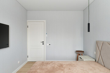 interior design. interior photography of an apartment for rent. One-room apartment with a simple and cozy design. High quality photo