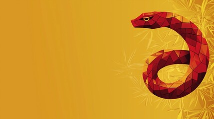 Obraz premium Chinese New Year 2025 Year of the Snake background