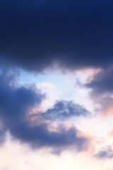 Star shape clouds in the sky