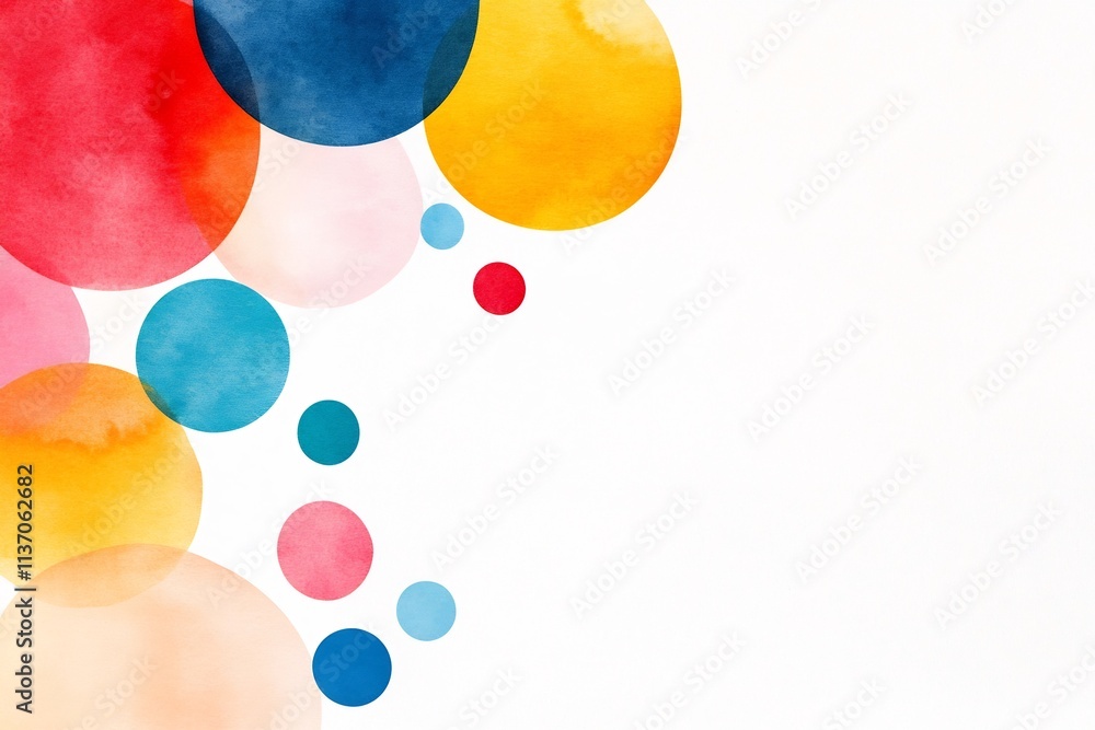 Poster vibrant and dynamic abstract colorful bubble shaped patterns and shapes digital