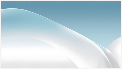 Abstract White and Blue Gradient Waves Design