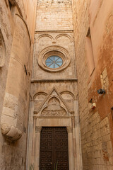 Church Entrance in Cagliari Sardinia Italy
