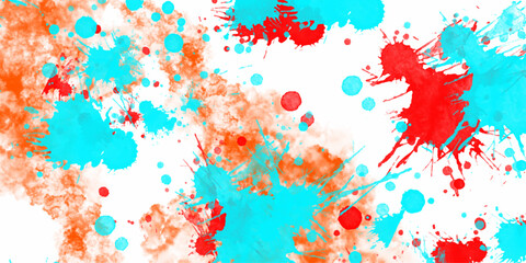 Abstract Multicolored aquarelle artwork Creative paint gradients grunge & color splashes. Seamless watercolor textured Dye Design Background for Website, Fabric Printing, Brochures, Premium Packaging
