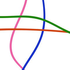 Colorful Abstract Grid Lines Graphic Design